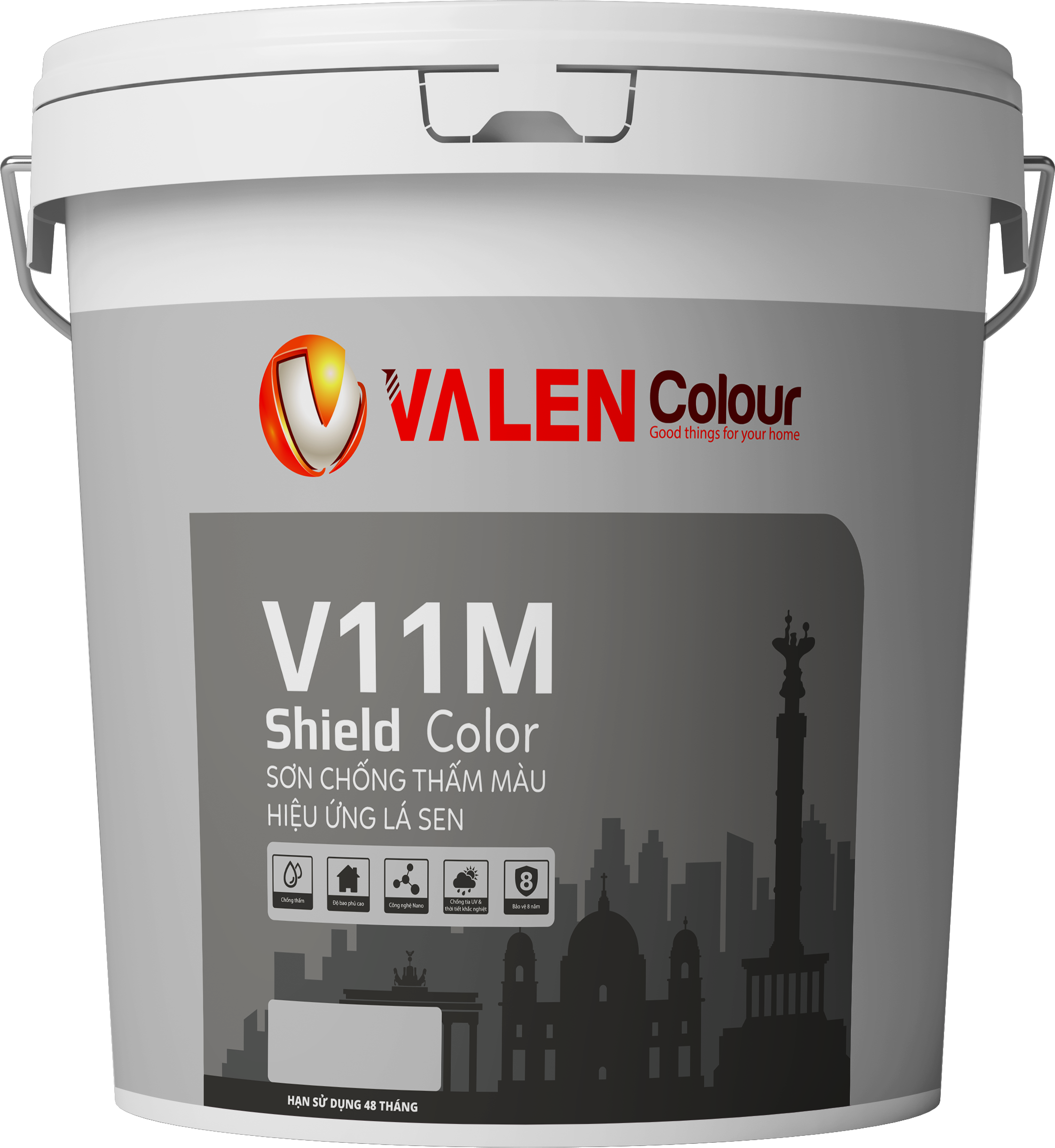 Sơn Chống Thấm Màu Hiệu Ứng Lá Sen Shield color V11M