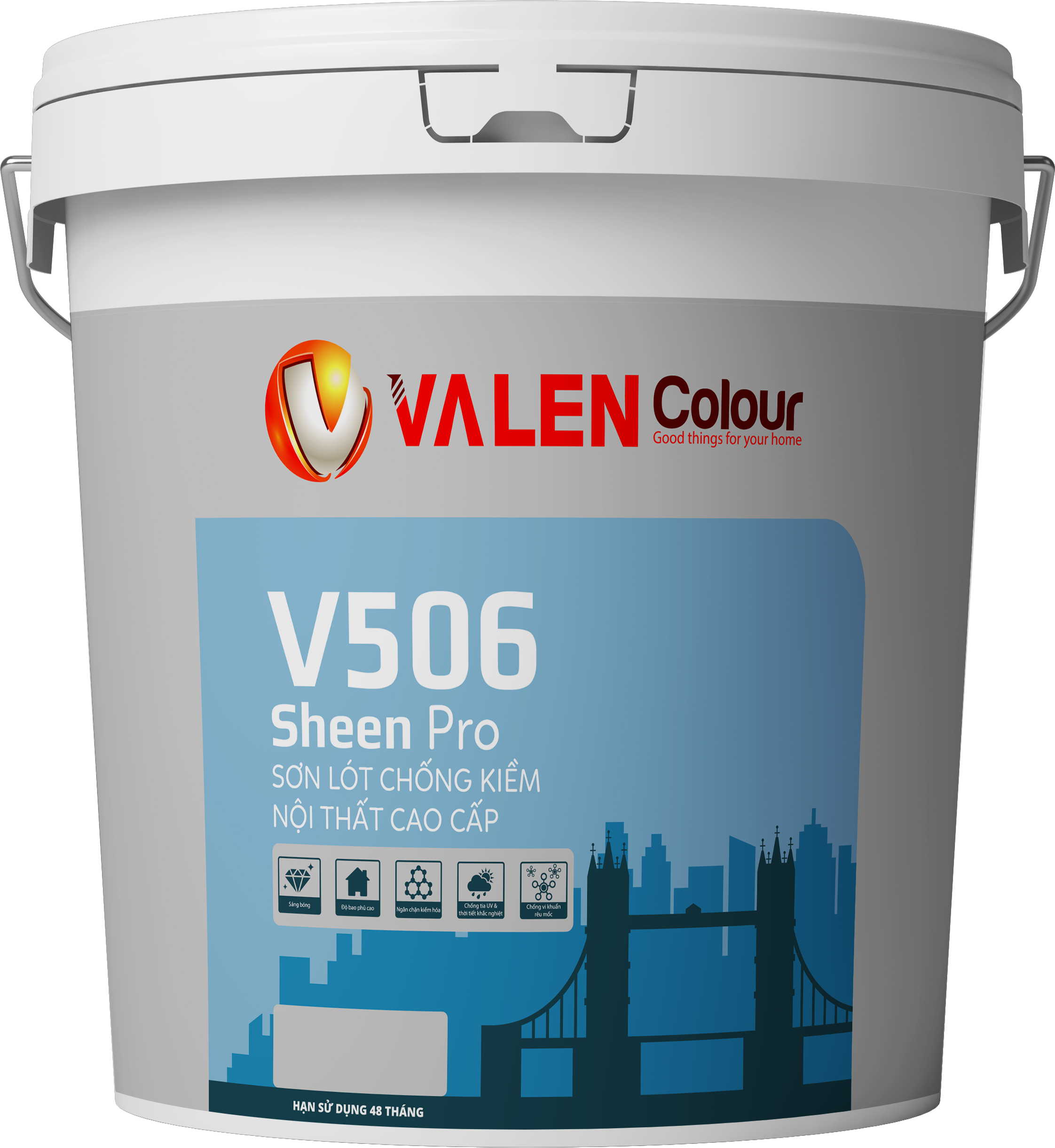 Sơn Lót Chống Kiềm Nội Thất Cao Cấp Sheen pro V506