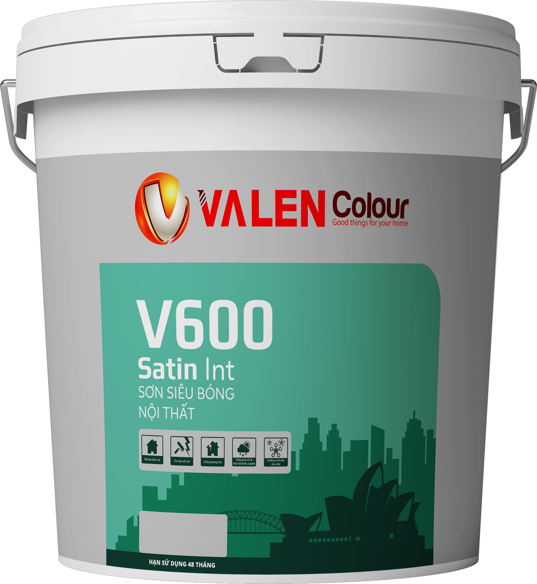 Sơn Siêu Bóng Nội Thất Cao Cấp  Satin int V600